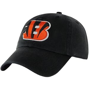 NFL Cincinnati Bengals Clean Up Adjustable Hat, Black, One Size Fits All Fits All