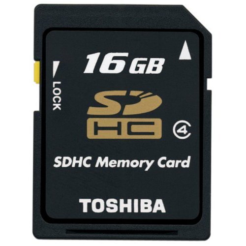 東芝 SDHC カード 16GB 高速タイプ クラス４ SD-K16GR6W4