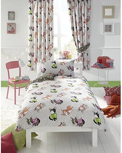 Dapper Dogs UK Single/ UK Twin Duvet Cover &amp; Pillowcase Set