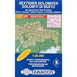 Sextener Dolomiten: Wanderkarte Tabacco 010. 1:25000: Dolomiti di Sestovon "Tabacco"