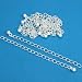 10 Silver Plated Necklace Chain Extenders Jewelry 3 In.
