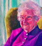 Custom Order #J9-RWB, Oil on Canvas, Custom Painting of The Person You Love, For 1 Person of Customer's Choice, Style: Expressionism, with Signature Text "THANK YOU FOR EVERYTHING!", Canvas Size 18 x 27 inch