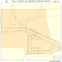 Street & Road Map of Des Moines, New Mexico NM - Printed poster size wall atlas of your home town