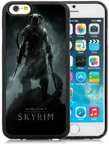 The Elder Scrolls V Skyrim Dragonborn Warrior Skyrim Sword Helmet Black iPhone 6 4.7 inch Shell Case,iphone 6S TPU Cover
