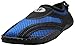 Greg Michaels Men's Water Shoes Aqua Slippers Yoga Exercise Socks With Drawstring Closure (11, Black/Royal Blue)