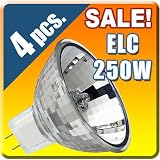 4x ELC MR16 250W 24V MR 16 bulb lamp Projector lighting