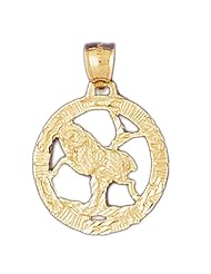 CleverEves 14K Gold Zodiac Pendant 5.7 - Gram(s)