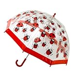 Bugzz Umbrella PVC Clear - Ladybug