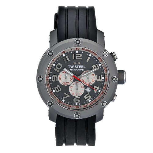 TW Steel Men's TW613 Quartz Grey Chronograph Dial Stainless Steel Case Titanium Steel Case Watch