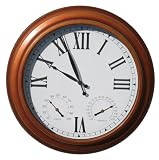 Parrot Bay Premium 24 Outdoor Atomic Clock,Thermometer, and Hydrometer