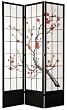 Extra Xtra Tall Large Size Sized 84" Cherry Blossom Japanese Shoji Screen - 3, 4, 5, or 6 Panel - Black, Honey, Natural, or Rosewood