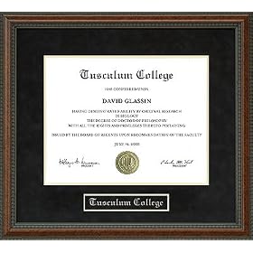 Tusculum College Diploma Frame