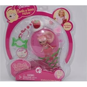 Barbie Peekaboo Petites Ice Cream Cuties Collection - #26 Strawberry Ice Cream Simone by Barbie