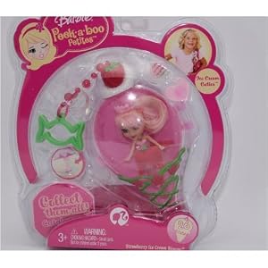 Barbie Peekaboo Petites Ice Cream Cuties Collection - #26 Strawberry Ice Cream Simone by Barbie