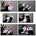 SOLMORE 6 Mode Colorful LED Gloves Party Light Show Dancing Gloves ,Flashing Finger Lighting Gloves for Clubbing Rave Birthday Disco Dubstep Party Children Gift
