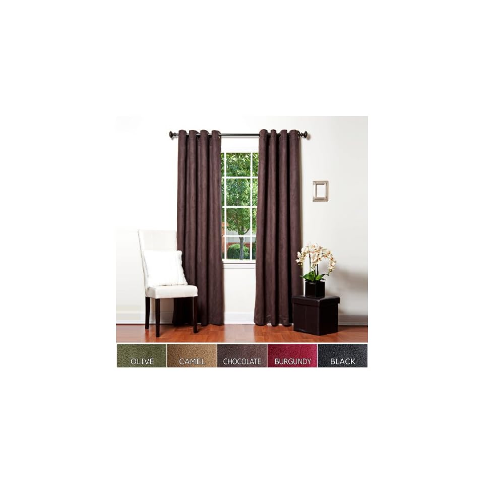 Best Home Fashion Thermal Insulated Faux Suede Blackout Curtains