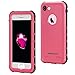 iPhone 7 Waterproof Case, Merit Shield Series Shockproof Dirt-proof Protective cover, Snow-proof Underwater IP68 Waterproof Case for iPhone 7 (Pink)