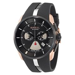 BREIL WATCH MILANO CHR GENT IP BLACK CASE BLACK STRAP BW0426