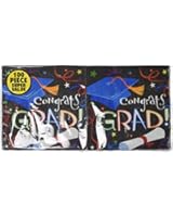 Amscan Super Value Pack Luncheon Napkins, 6.5-Inch by 6.5-Inch, Graduation, 100 Per Package