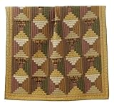 IMAGE OF Walnut Grove Throw Rustic Country Log Cabin Quilt