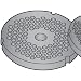 Alfa International Corporation L and W Chopper Plate, Hub Size