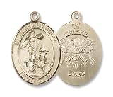 14K Gold Guardian Angel Medal