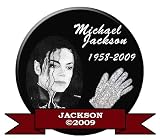 MICHAEL JACKSON MEMORIAL BUTTON PIN 1958-2009 #3