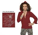 Chicago Bulls Women's Full Zip Ruffled Hoody - by Alyssa Milano