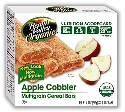 Health Valley Cobbler Cereal Bars, Apple, 6-Count 7.9-Ounce Boxes (Pack of 6)