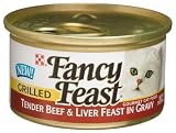 51WfD5n8WWL. SL160  Fancy Feast Gourmet Cat Food, Grilled Tender Beef & Liver Feast in Gravy, 3 Ounce Cans