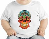 Sugar skull オーガニックベビーTシャツ 12 - 18 Months