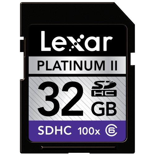 Lexar Platinum II 32 GB 100x SD/SDHC Flash Memory Card LSD32GBSBNA100