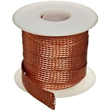 Flat Bare Copper Braid, Bright