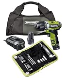 Rockwell RK2515K2.1 3RILL 3-in-1 Impact, Drill, and Driver 26-piece Kit 12 Volt LithiumTech