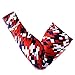COOLOMG Compression Arm Sleeve Basketball Football Baseball Running Cycling US Flag Red Blue L