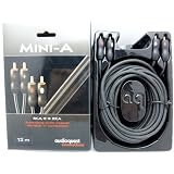 Audioquest Mini-A RCA Audio Interconnect Cables 12 meter Pair