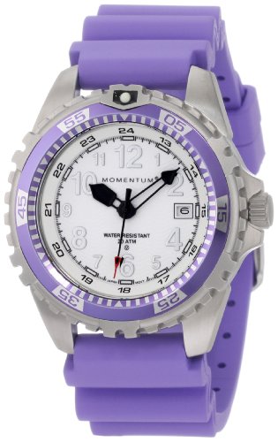 Momentum Women's 1M-DV11WP1L M1 Twist Purple Bezel Lavender Silicone Rubber Watch