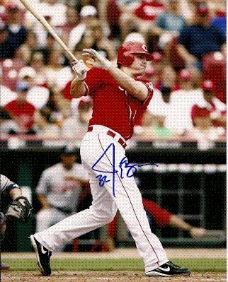 Autographed/Hand Signed 8x10 Photo Jay Bruce Cincinnati Reds
