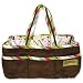 Trend Lab 30080 Storage Caddy- Brown Ultra Suede Body with Abc Scatterprint Percale Lining And Abc Stripe Percale Trim