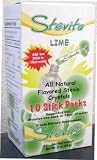 Stevita Co. Inc, LIME Singles - Lime Flavored Stevia Stick Packs, 10 Sticks per box