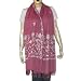 Pink Scarve Stoles Wool Embroidery India 80 x 29 inches