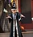 Aeromax Wizard Costume with Fully Lined Black Cloak and Matching Cone Hat