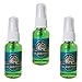 BluntPower 1 Ounce Glass Bottle Oil Based Concentrated Air Freshener and Oil for Burner, Ocean Breeze (Pack of 3)