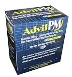 Advil PM Ibuprofen 200 mg Diphenhydramine Citrate 38 mg Pain Reliever NSAID Nighttime Sleep Aid Caplets 2 Caplet Packs (Pa...