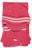 Polar Wear Girls Hat, Gloves and Scarf Set