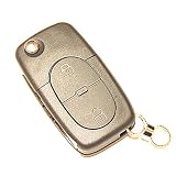 Flip Remote Key Shell Case for Audi A2 a3 a4 a6 a8 2 Button+panic 
