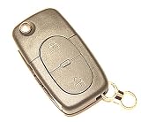 Flip Remote Key Shell Case for Audi A2/a3/a4/a6/a8 2 Button+panic