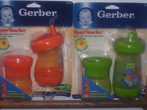 Gerber Sippy Snacker (Sold As a Set of 2)