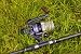 Wallmonkeys Peel and Stick Wall Decals - Fishing Reel on the Grass - Removable Graphic