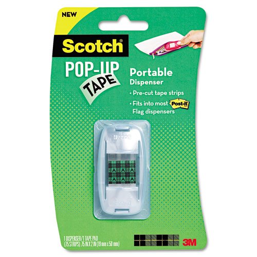 Scotch Pop-up Tape in a Portable Dispenser, 75/pk